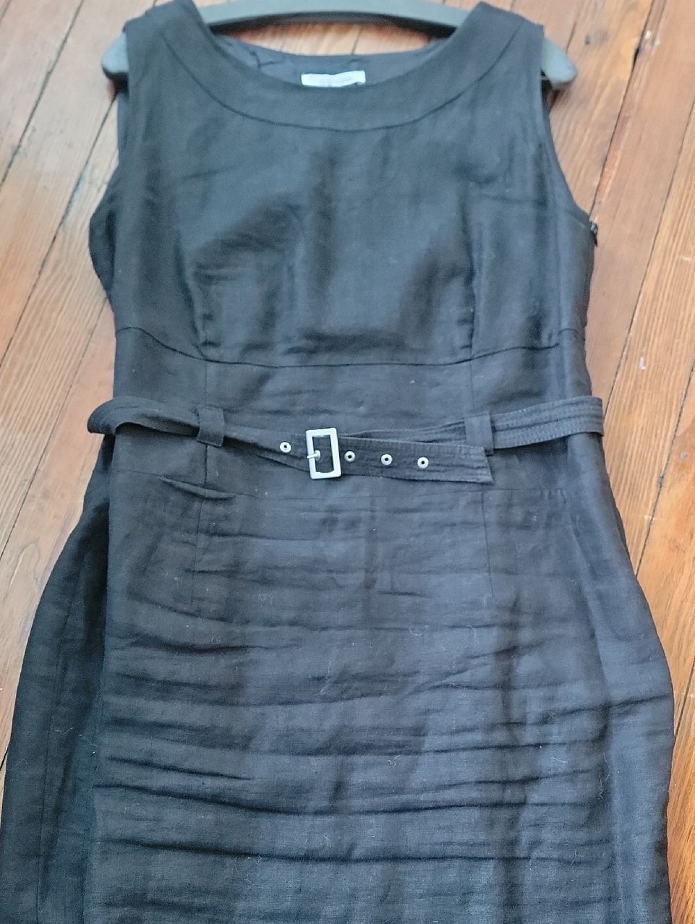 Steilmann Black Sleeveless Midi Dress wit Waist Tie